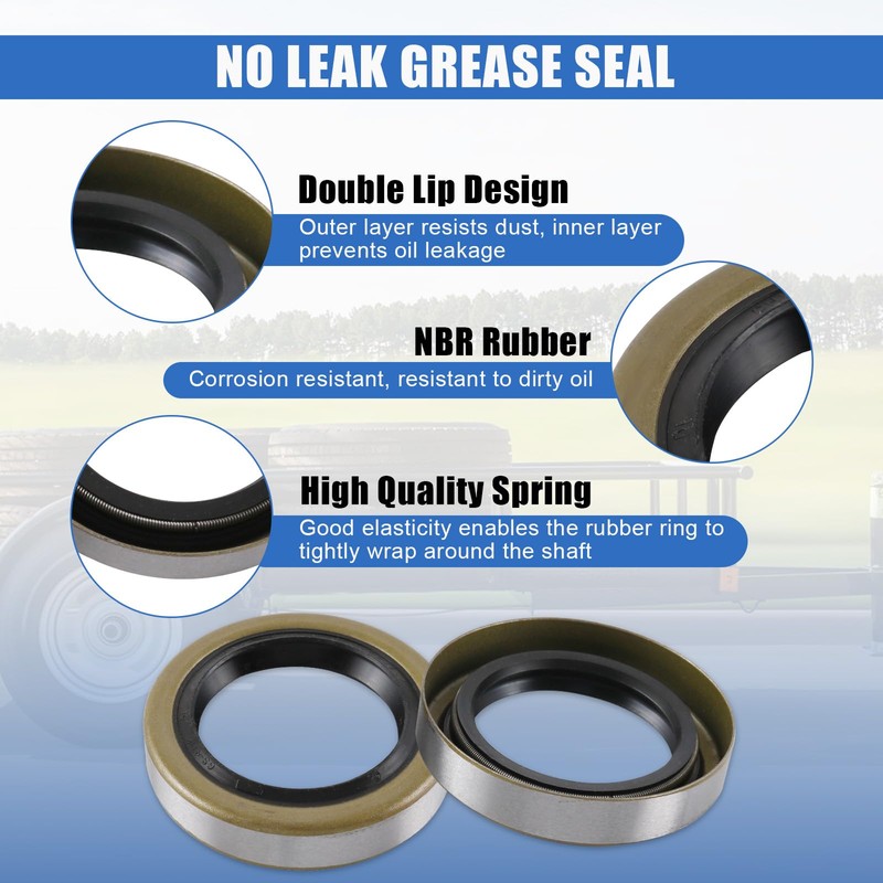 4 Sets 3500 LB Trailer Axle Bearing Kits L68149 L44649