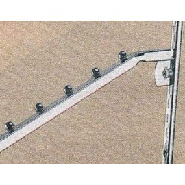 Store Fixture Supplies 3 Pack Waterfall Display Bars for Wall Standards 5 Ball