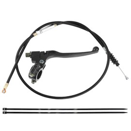 PRO BAT 7/8''(22mm) Handlebar Left Clutch Lever and Clutch Cable with Adjuster for for 50cc 70cc 90cc 110 cc 125cc SSR Apollo Chinese Dirt Bikes Pit Bike Black