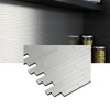 Tenedos TMSD-12x12-SSML Sky Silver Gray Metal Stainless Steel Peel and