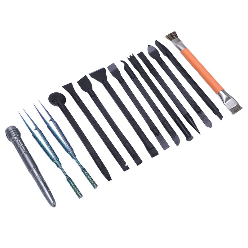 14 Pcs Electronics Repair Tool Kit Spudger Screen Breaker Brush