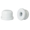 DGBRSM 2PCS White Solid Lamp Finials Caps Tapped of Tops