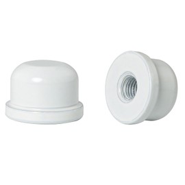 DGBRSM 2PCS White Solid Lamp Finials Caps Tapped of Tops Lamp Accessories for Lamp Shade Holder Harp Lamp Finial Knob