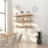 GXYAWPJ 36 Inch Floating Shelves for Wall Rustic Light Wood