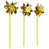 Bulk Pack 50 Gold and Silver Two-Tone Pinwheels - 12"