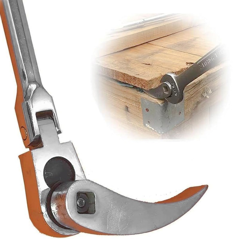 Tiardey Crowbar Adapter Head Tools Adjustable Angle Head Extra-Strong Pry