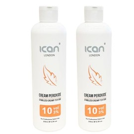 ICAN LONDON PROFESSIONAL CREAM PEROXIDE 10 VOLUME 3% (2 x 250ml)