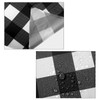 Remagr Disposable Checkered Tablecloth Round Plastic Buffalo Plaid Table Cloth