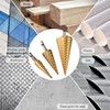 WORKPRO 3-Piece Step Drill Bit Set, 1/4" Hex Shank Quick