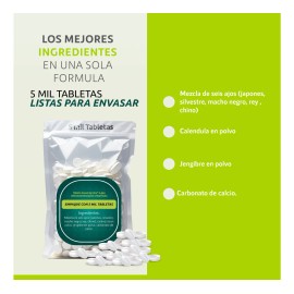 Tableta Granel Ajo Star® 6 Ajos Infección Bronquitis Resfria Sabor Sin sabor