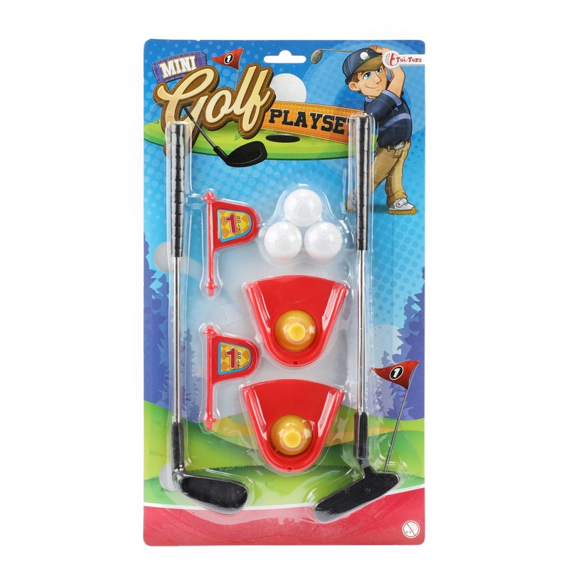 Toi-Toys Mini Golf Set Toy with Clubs and Balls -