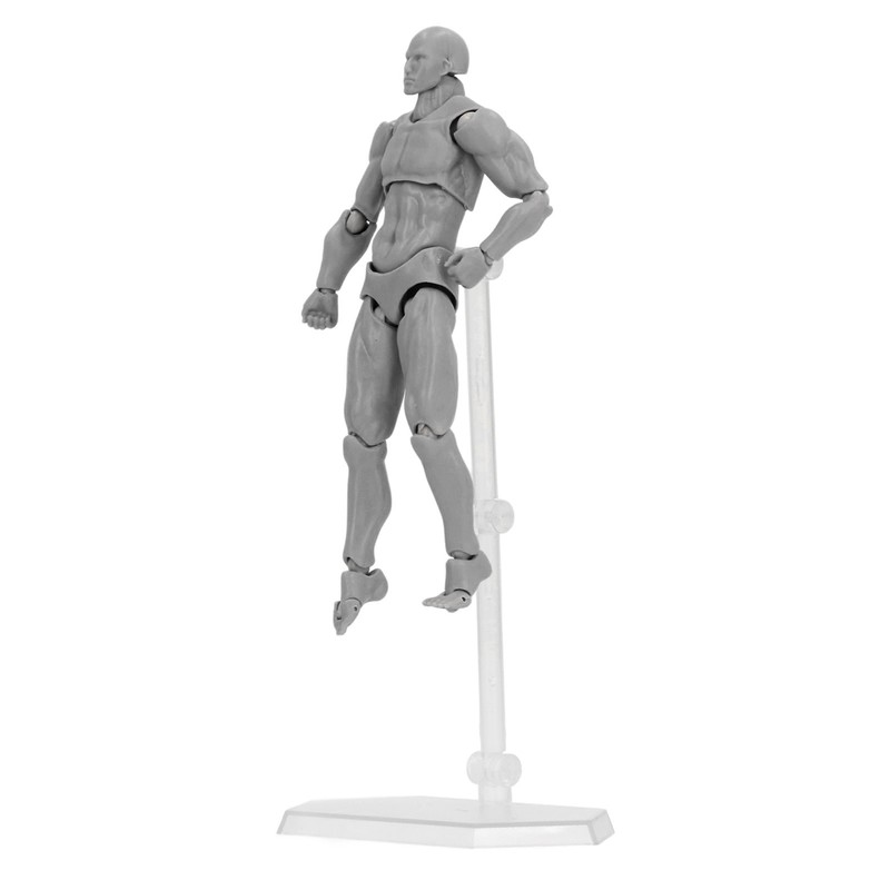 Figure Model PVC Action Figure Drawing Model Movable Joint Pedestal