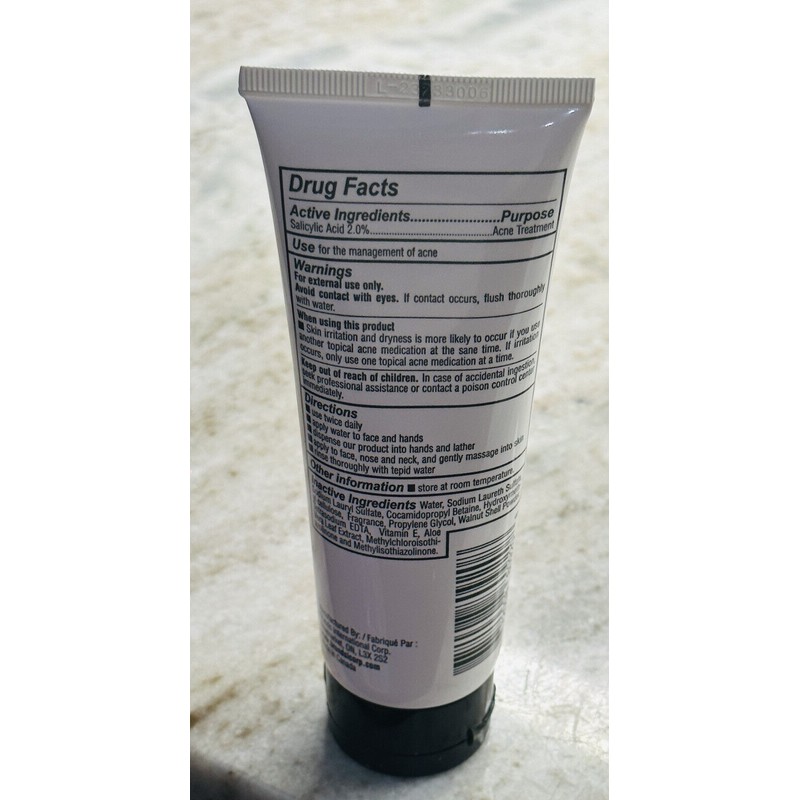 kissable Deep Cleaning Foaming Acne Scrub W/Salicylic Acid Acne Treatment:4.5o