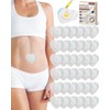 JOKHUE 36Pcs Disposable Castor Oil Patches Belly Button, Self-Adhesive Castor