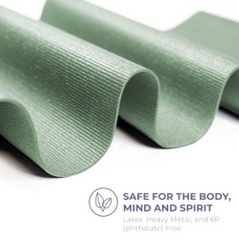 Sunshine Yoga Voyage Yoga Mat, 10 Pack, 72" x 24" Professional Studio and Gym Bulk Yoga Mats, 5mm Thick, Durable, Anti-Tear, Non Slip Fitness and Exercise Mats, Sage
