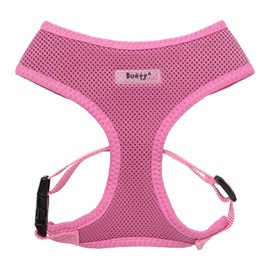Bunty Medium No Pull Dog Harness - Soft, Breathable, Durable, Adjustable Vest Harnesses, Lightweight, Anti Pull - Medium, Pink