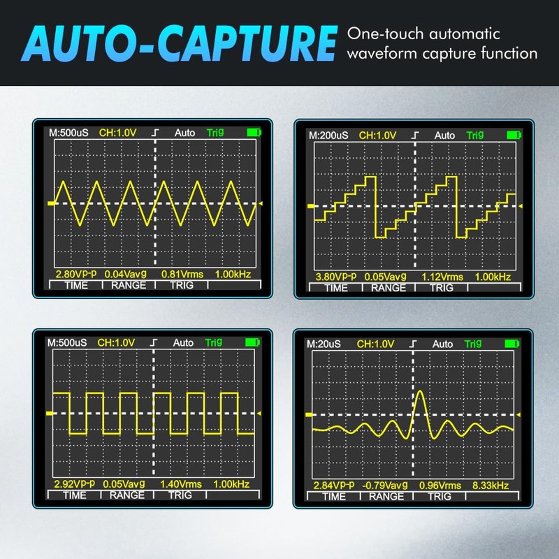 Oscilloscope Multimeter, 2-in-1 Intelligent Digital Scope Meter Multimeter, Professional LED