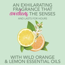 Jergens Awaken Essential Oil-Scented Stick, Calming Aromatherapy Stick with Wild Orange and Lemon Essential Oils, 0.9 Oz