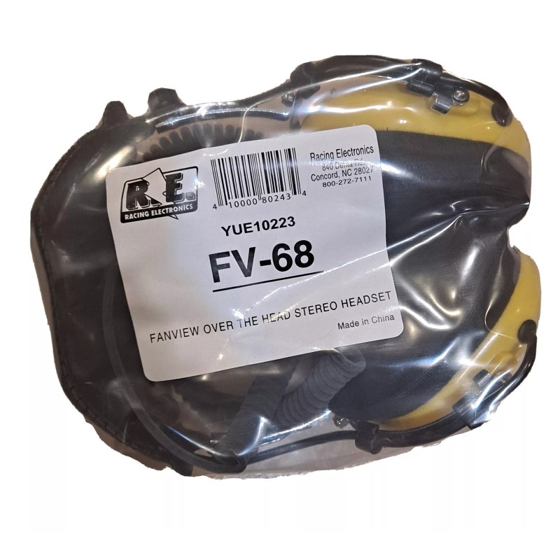 Racing Electronics Lot Of 10 FV-68 Racing Headsets RE Electronics