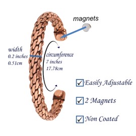 Touchstone Copper Armband tibetischen Stil. Hand geschmiedet mit soliden und hohe Spurweite reinem Kupfer. Elegantes Muster weben.