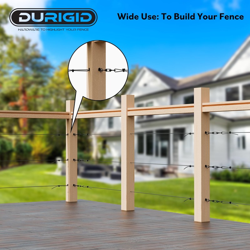 DURIGID Anti Sag Gate Kit D-Ring Fence Gate Kit, Anti