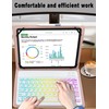 XCHYTECHER Universal Tablet Keyboard Case for 9.7",10.1",10.2",10.5",10.9",11" Tablets,7 Color Rainbow