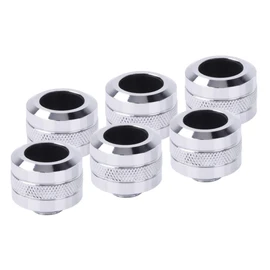 Alphacool 6 Raccords à Compression Pour Tube Diameter 16 mm Icicle Pro (Argent)