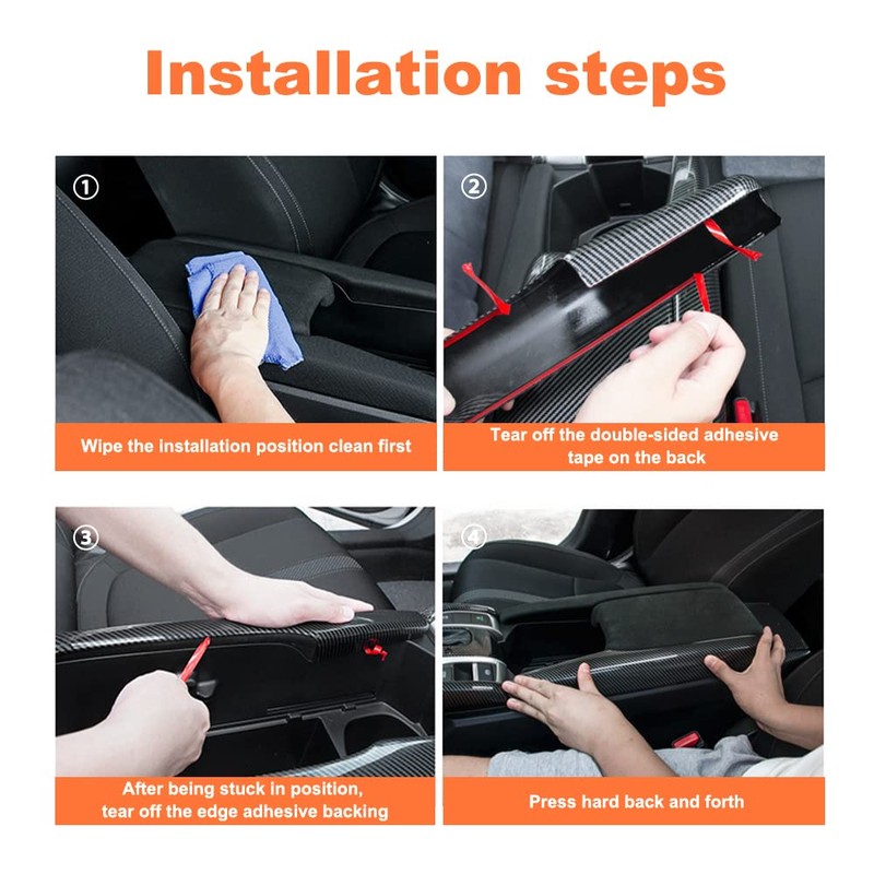 ATNVIDSG Center Console Armrest Box Panel Protect Decorate Covers Compatible