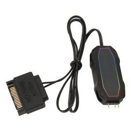 ARGB Controller, 5V 3Pin Power Supply Self Adjusting RGB Fan Internal Components Speed Brightness Mini PC Fans