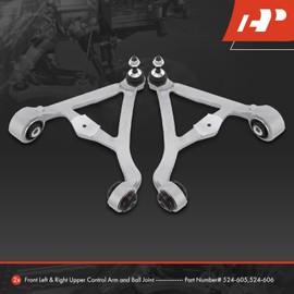 A-Premium 2 x Rear Upper Control Arm, with Ball Joint & Bushing, Compatible with Ford Thunderbird 2002-2005, Lincoln LS 2000-2006