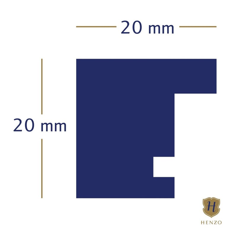Henzo Modern Bilderrahmen, Holz, dunkelgrau, 15x20 cm