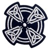EmbTao Celtic Cross Circle Patch Embroidered Applique Iron On Sew