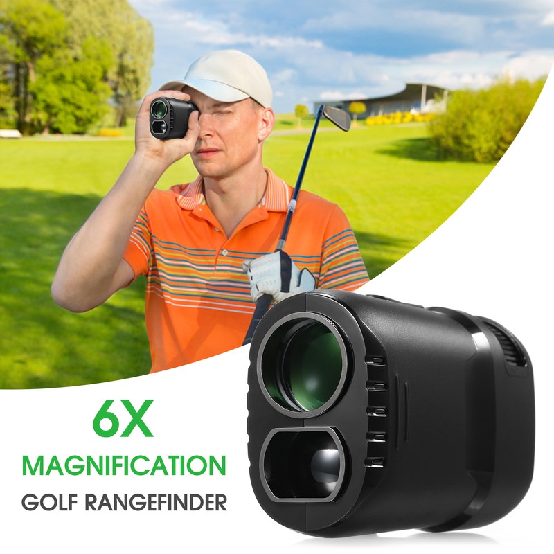 800M/1000M/1200M Golf Rangefinder 6X Magnification USB Charging Range Finder with