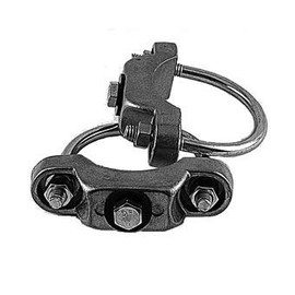 STOPSignsAndMore - U-Clamp Sign Hardware - For 2-3/8" diameter round posts (one pair)