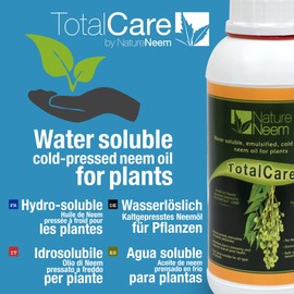 Nature Neem TotalCare C Wasserl?sliches Neem?l f1r Pflanzen C kaltgepresst C 1 Liter C 100 % nat1rlich, zertifiziert biologisch