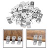 100 Stück Z-Typ-Haken, Bilder-Aufhängesystem, robuste Metallaufhänger, Bilderrahmen, Schreibtisch-Clips, Z-Clips für