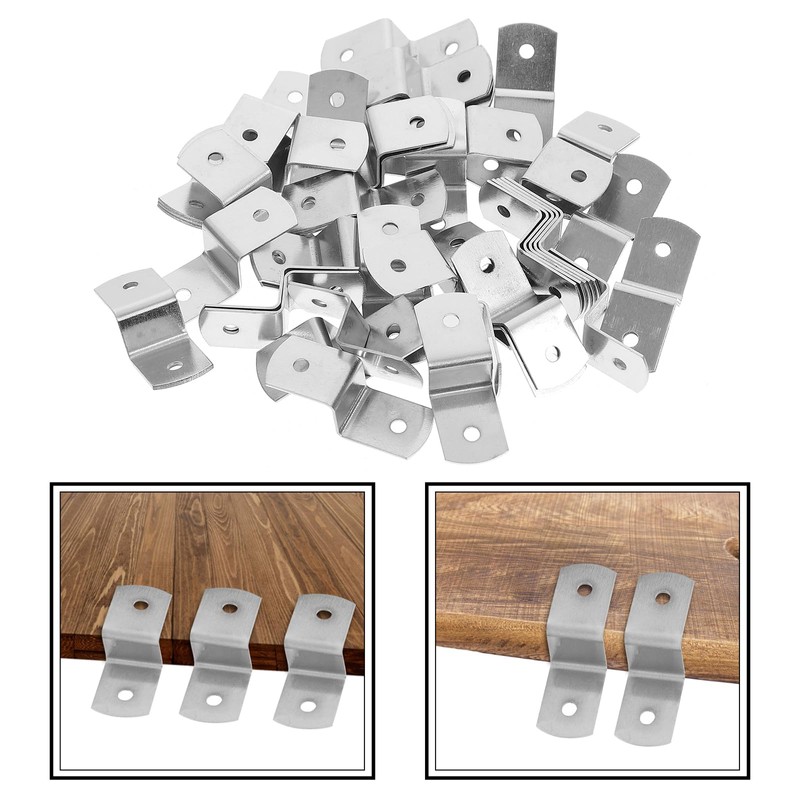 100 Stück Z-Typ-Haken, Bilder-Aufhängesystem, robuste Metallaufhänger, Bilderrahmen, Schreibtisch-Clips, Z-Clips für