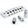 OVSAL Harmonica Tune-O-Matic Guitar Bridge, Solid Brass Electric Guitar Bridge
