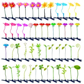 50 Pcs Bean Sprout Hair Clips Mixed Style Plant Hairpins Rave Clips Flower Butterfly Grass mushroom clips Hair Accessories Headwear for Women Kids Girls Lady Home School Party