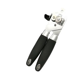 Manual Can Opener, Stainless Steel Handheld Tin Jar Bottle Opener with Non-Slip Handle, Kitchen Gadget Tool for Elderly with Arthritis