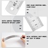 3 Stainless Steel Rulers, Rulers, 10, 20, 30 cm (4,