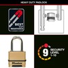 MASTER LOCK Heavy Duty Padlock, Security Level 9/10, Outdoor, Keyed,