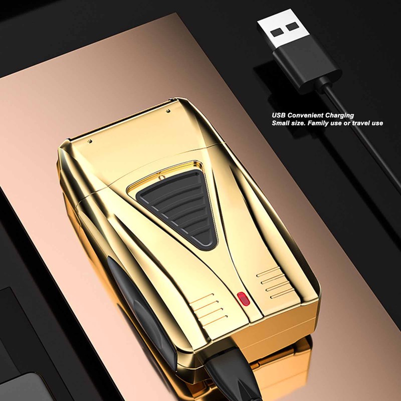 Men Electric Beard Trimmer Efficient Portable USB Charging Foil Head