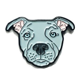Blue Pitbull American Bully Pit Bull Terrier Breed Dog Lover Enamel Lapel Pin …