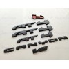GMC 5PCS Matte Black Door Rear AT4 Canyon V6 OVERLAY