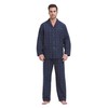 Amaxer Men's Cotton Pyjamas Set, Black check with red and