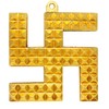 HOME GENIE Vastu/Feng Shui Copper Swastik Pyramid Door Sign for