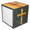 Christian Fundraising Offering Box Family Size with Cross Cardboard -