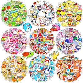 600Pcs Stickers for Kids, Water Bottle Vinyl Waterproof Scrapbook Cute Bulk Pack for Laptop, Skateboard, Computer, Guitar - Mixed Colorful Cool for Teens, Boys, Girls