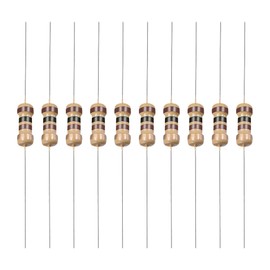 YOKIVE Pack of 500 Carbon Film Resistors 1/4 W 100 Ohm 5% Tolerances Resistance Good for Crafts Electronic Projects (4 Colours Band 1.77 x 0.09 Inches)